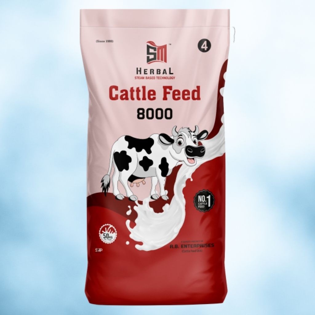 SM Herbal Pashu Aahar (Cattle Feed 8000) | Urea free