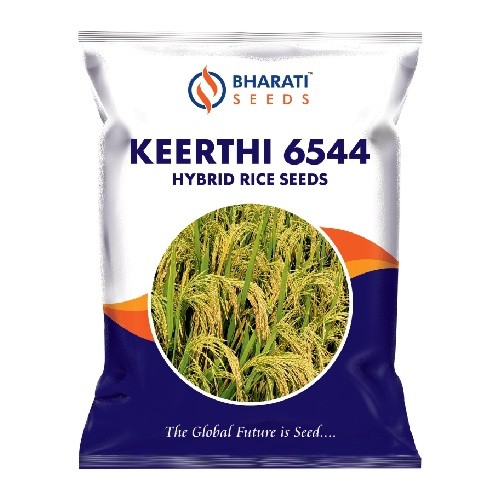 KEERTHI 6544 Hybrid Rice Seeds | 120–125 Days | Medium Slender Grain | High-Yielding Paddy Variety