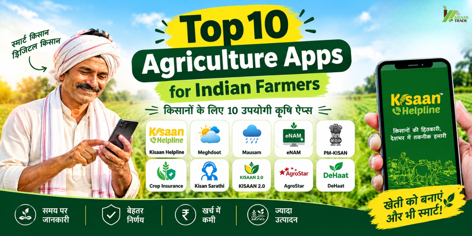 Top 10 Agriculture Apps for Indian Farmers: किसानों के लिए 10 उपयोगी कृषि ऐप्स