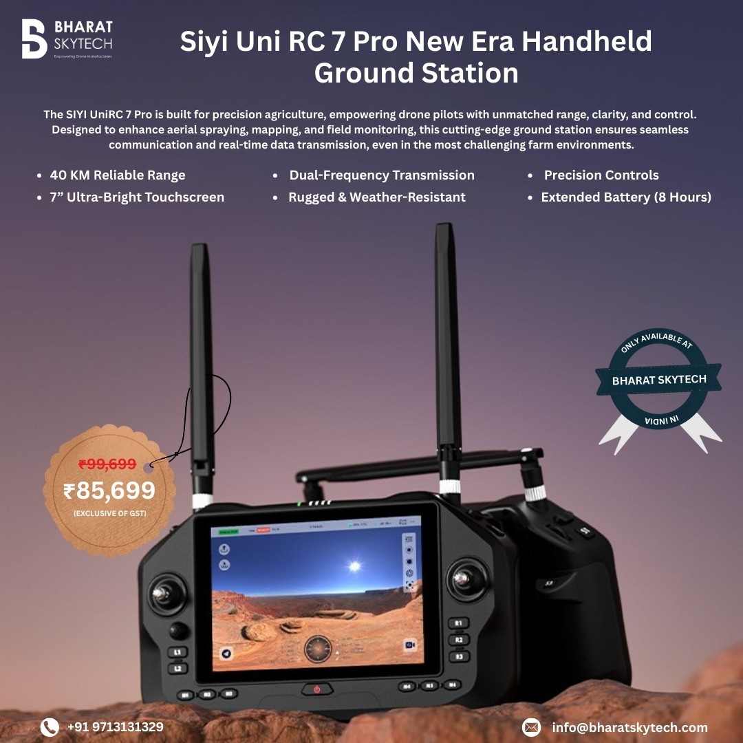 Siyi UniRC 7 Pro New Era Handheld Ground Station for agriculture drones Siyi UniRC 7 Pro New Era Handheld Ground Station for agriculture drones