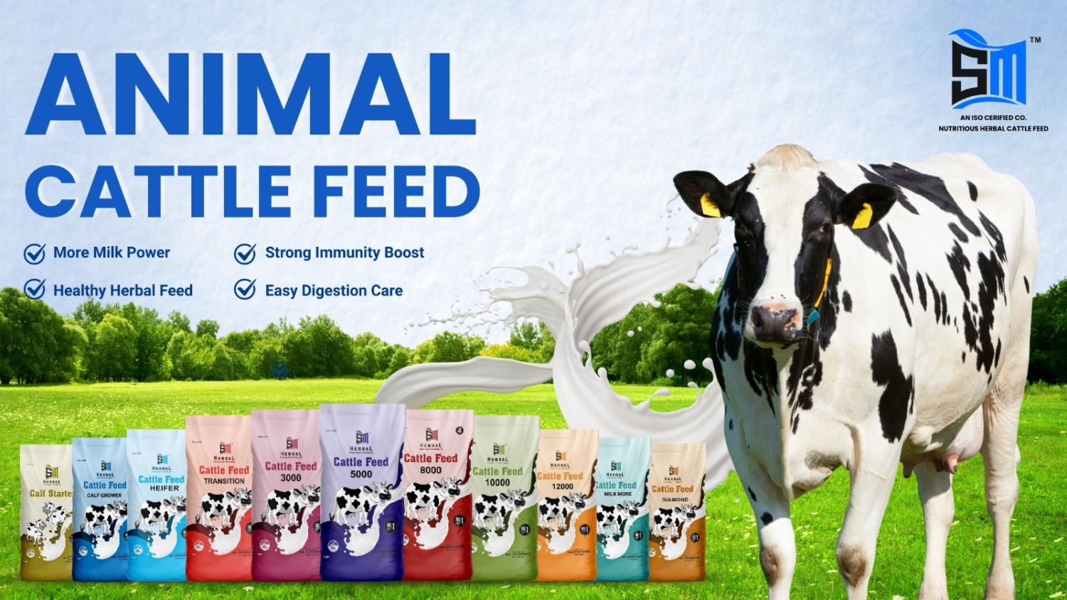 SM Animal Cattle Feed 8000: हर दाने में सेहत और शक्ति – पशुओं के लिए सुरक्षित और प्राकृतिक आहार