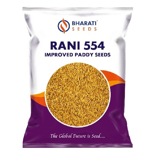 RANI 554 Paddy Seeds | Medium Slender Grain | Delicious Meal Quality | High Market Value