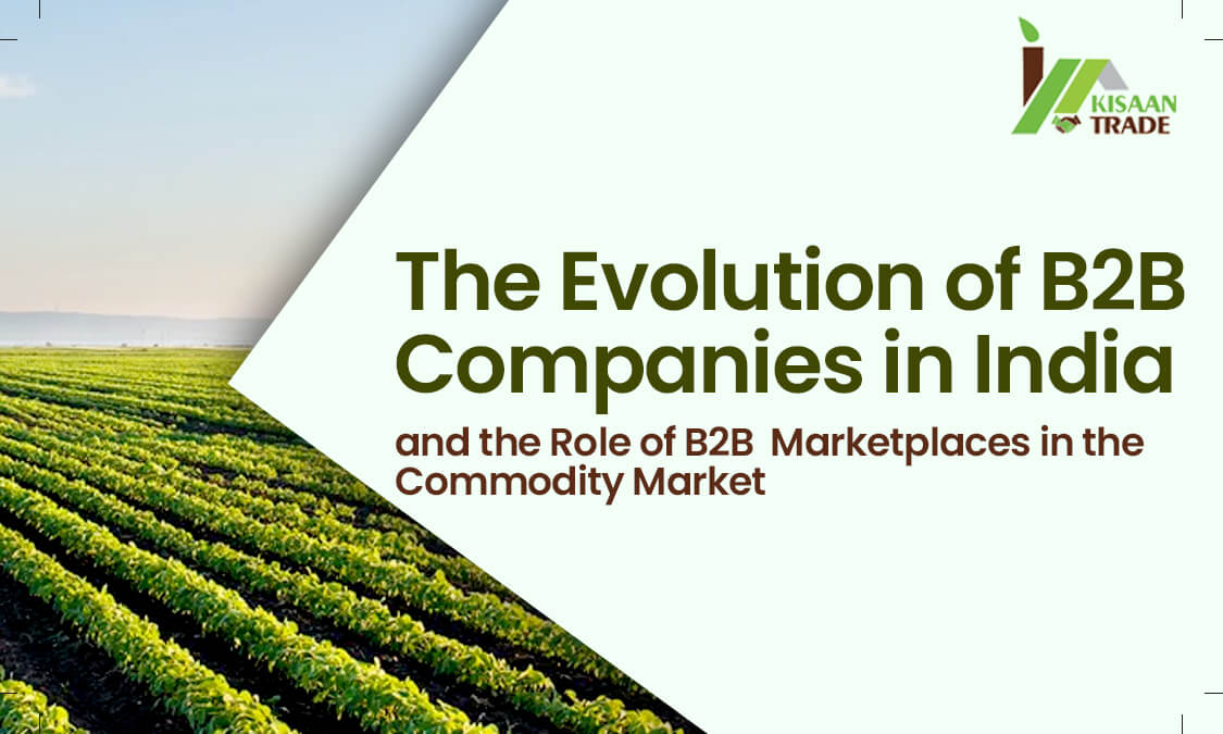 Growth of B2B companies in India and role of commodity market Growth of B2B companies in India and role of commodity market
