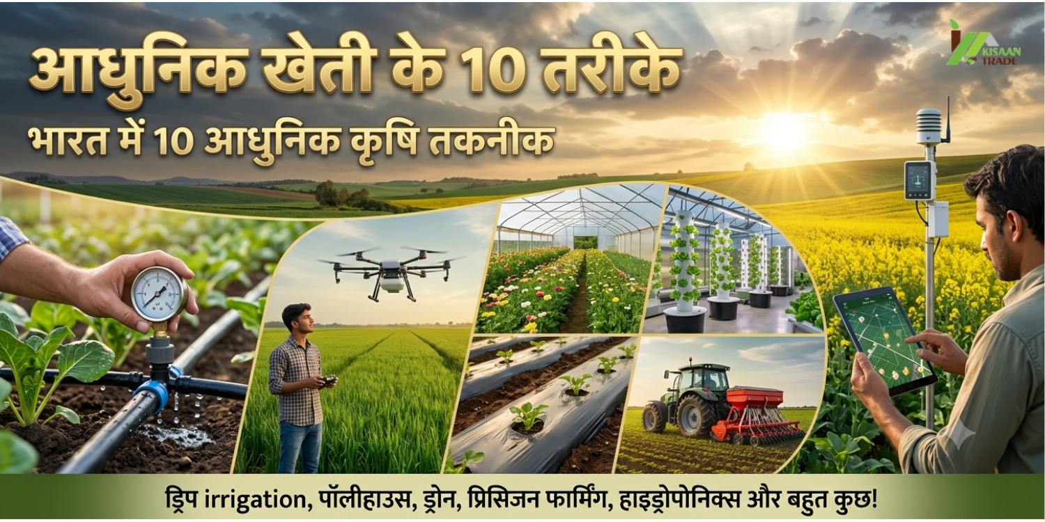 Top 10 Modern Farming Techniques in India: आधुनिक खेती के 10 तरीके