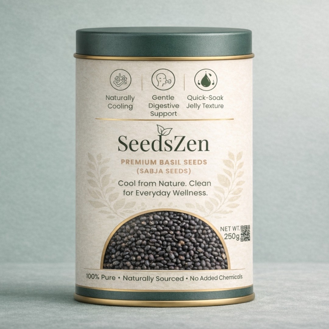 Basil Seeds | Detox Support  | Hydration Booster | Cooling Superfood