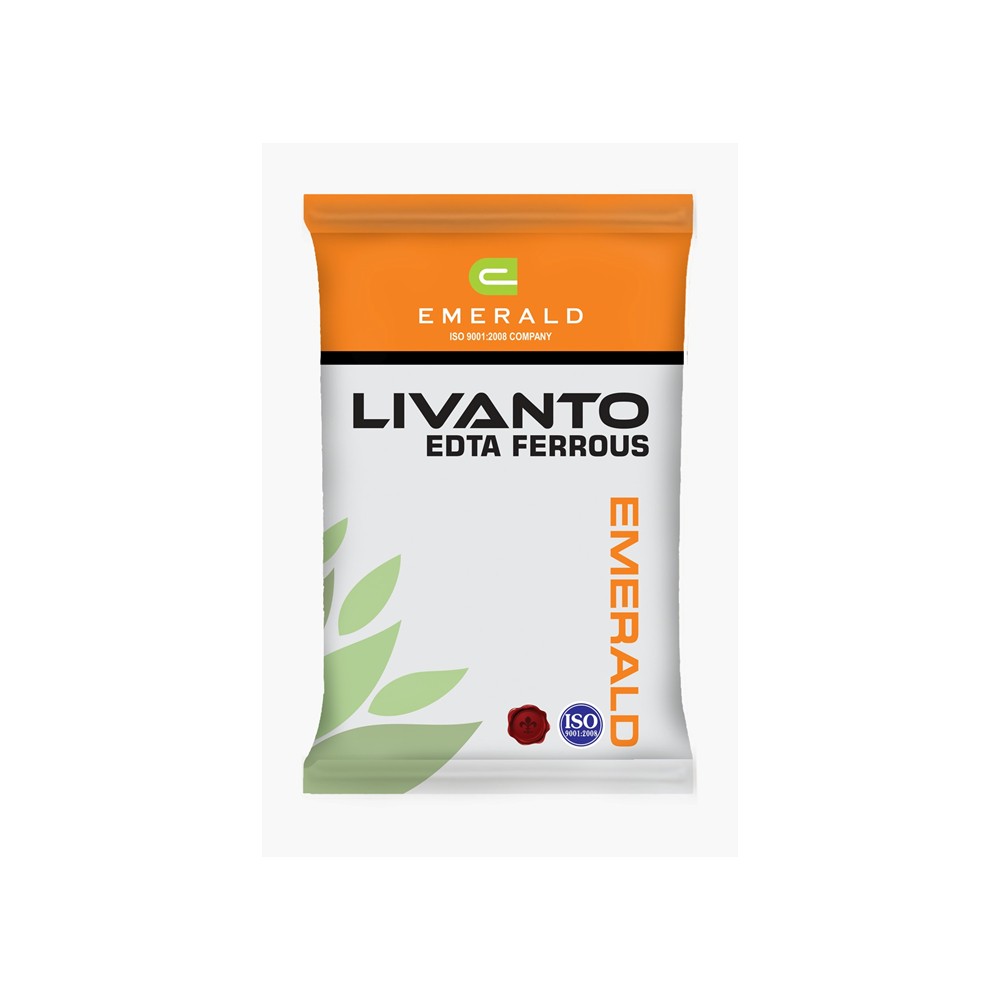 Livanto Chelated Ferrous (EDTA Iron) – Advanced Chelated Iron Fertilizer for Greener Leaves & Healthy Crop Growth