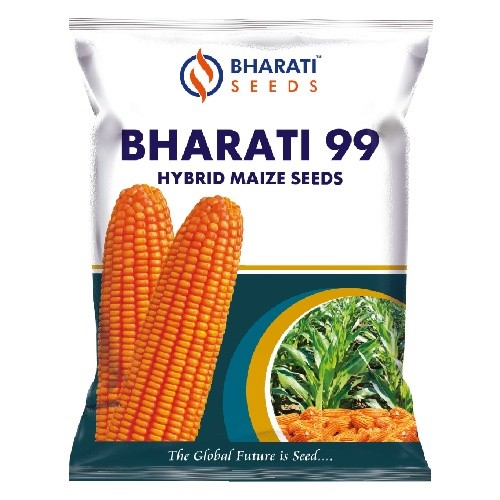 BHARATI 99 Hybrid Maize Seeds | More Cobs Per Acre | High Shelling Percentage | Disease & Pest Tolerance