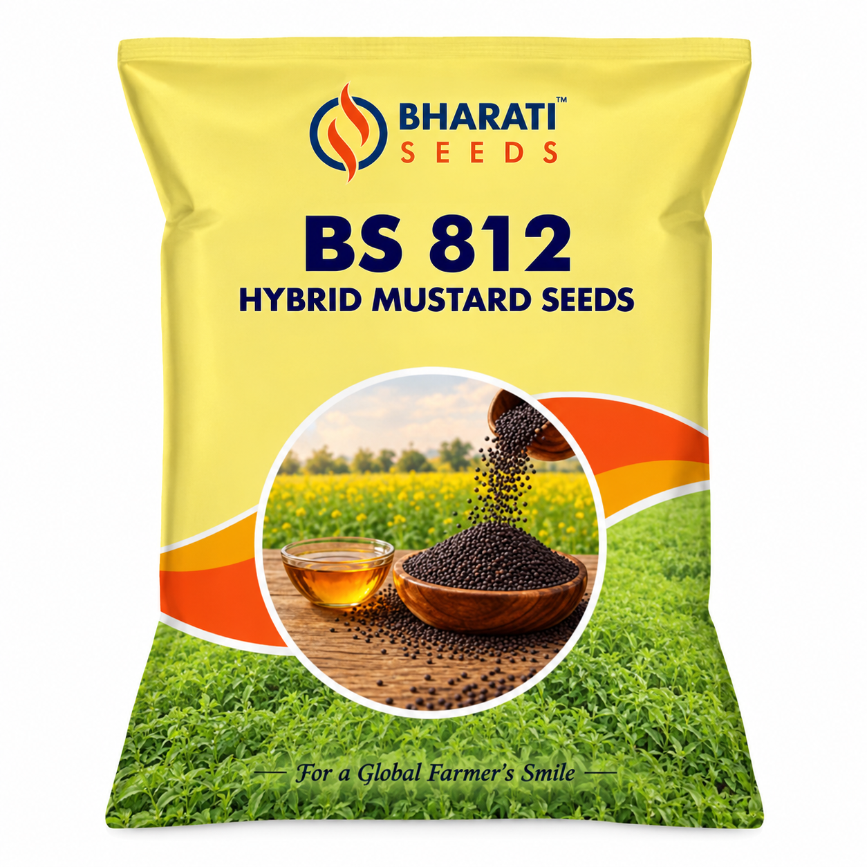 Bharati Seeds BS 812 Hybrid Mustard Seeds – Quality Hybrid Seed for Mustard Cultivation & Oilseed Production