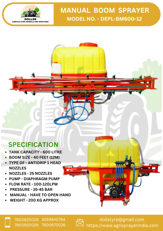 DATS-600-12 - Boom Sprayers Standard Model 600 LT.
