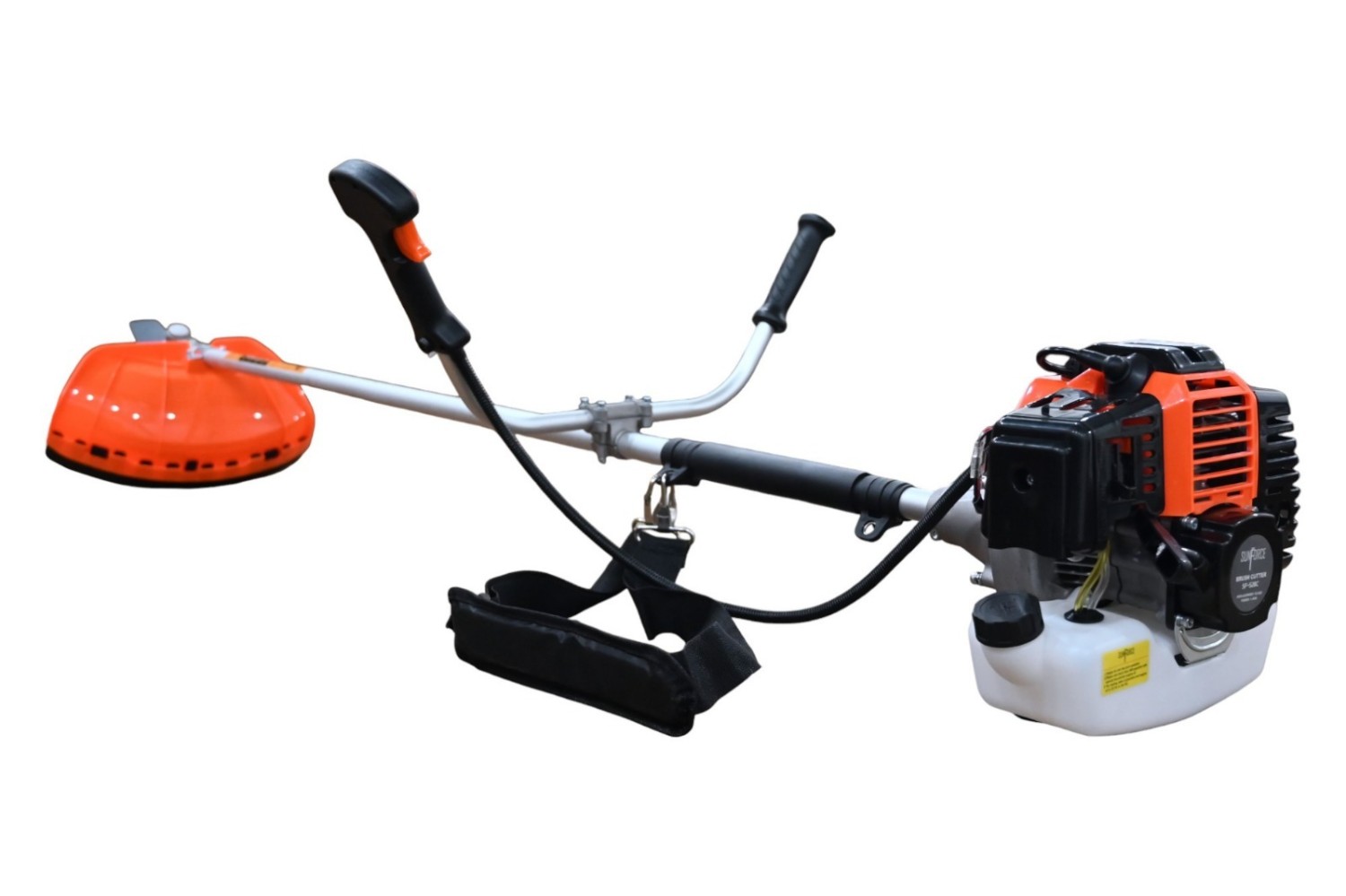 ASHA AGRI-ABC-522-SP Brush Cutter 2 Stroke Side Pack Machine, 52cc Extra Power Torque Engine & 3T Blade, Tap n Go & Free Nylon Rope for Agriculture, Farm Harvesting, Gardening, Crop Trimming