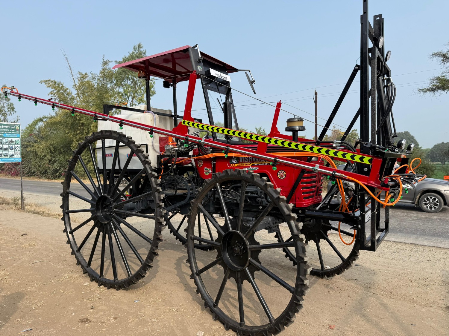 Tractor Mounted Hydraulic Boom Spray
