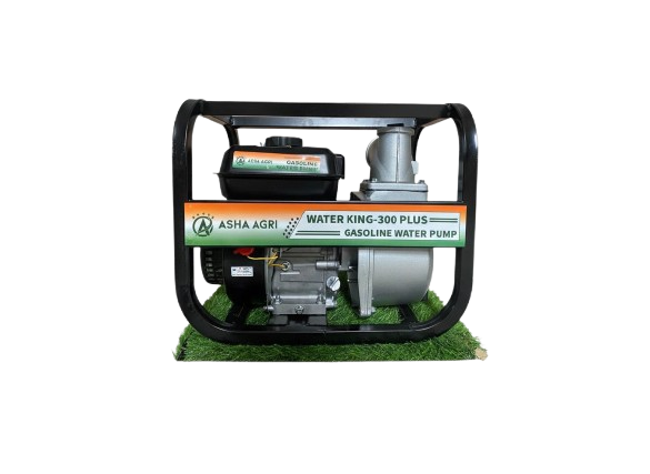 Asha Agri WK-300 Plus Water Pump 3 Inch Outlet 7.5 HP Powerfull Petrol Engine 4 Stroke Maximum Discharge 1000-1200 liters/min, RPM 3600