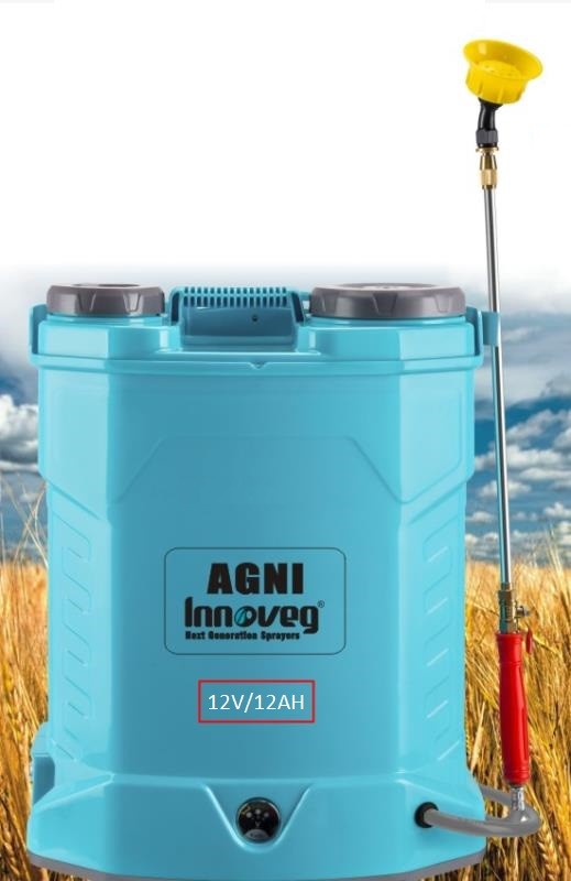 Agni 12/12 Double Pump Battery Powered Knapsack Sprayer
